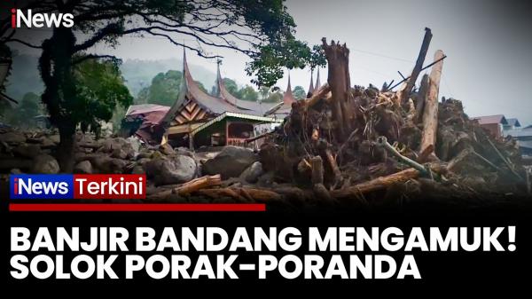 Banjir Bandang Terjang Solok, Material Galodo Timbun Kantor Bupati dan Rumah Warga