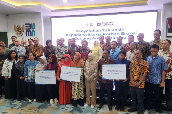 BP BUMN Beri Tali Kasih ke Keluarga 5 Jurnalis dan 3 Awak Kapal Terkena Musibah di Selat Sunda