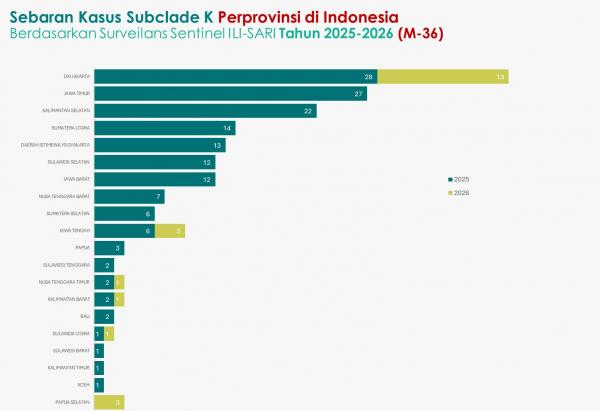 Influenza A (H3N2) Kasus Influenza A (H3N2) Subclade K di Indonesia. (Foto: Kemenkes)