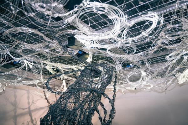 Close-up detail of Installatain Hutan Kabel. (Foto: Istimewa)