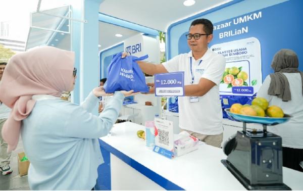 Petani jeruk Semboro, Antoni, kini mampu mengirim ke luar Jawa hingga tiga truk per hari berkat dorongan BRI. (Foto: ist)