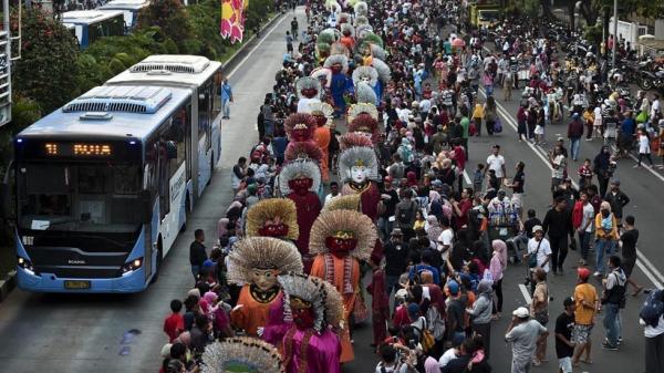 1 Jakarnaval 2 Karnval 17 Agustus (Foto: iNews/Heri Purnomo).