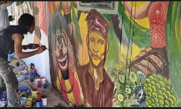 Desa di Blora Ini Justru Persilakan Tembok Rumah Warganya Untuk Mural