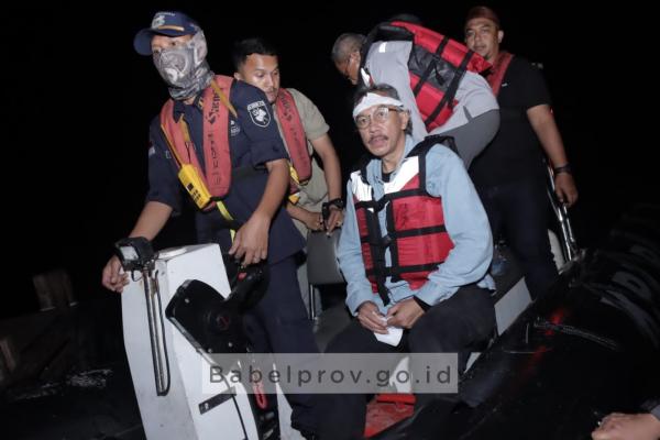 PJ Gubernur Babel Ridwan Djamaluddin Sidak Teluk Kelabat