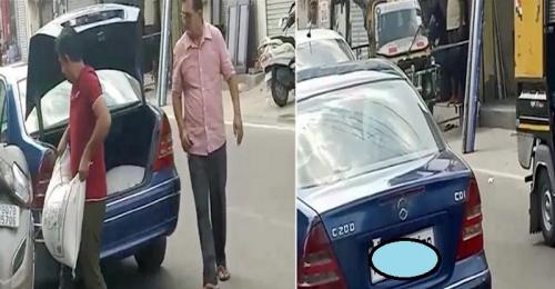 Viral Pria dengan Kendaraan Mewah Beli Beras Miskin