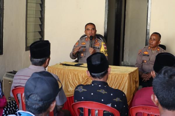 Kapolres Way Kanan Edukasi Warga Tingkatkan Kewaspadaan Dari Kejahatan