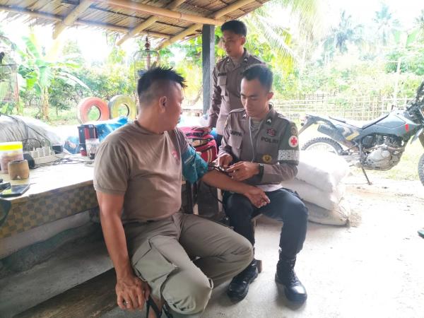 Peduli Kesehatan Personel, Subsatgas Dokkes Madago Raya Gelar Patroli Kesehatan