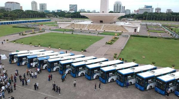 Transjakarta Siap Operasikan 200 Unit Bus Listrik High Deck