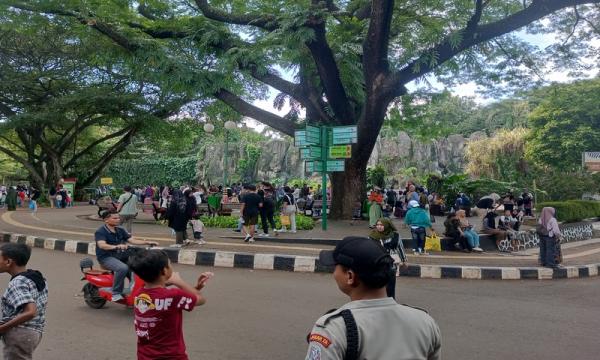 Taman Margasatwa Ragunan Dipadati Pengunjung Jelang Berakhirnya Liburan Sekolah