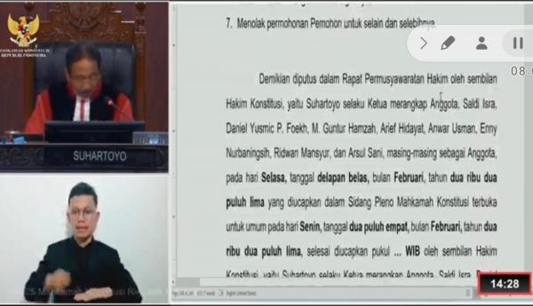 Putusan MK, Terjadi PSU di Pilkada Bangka Barat