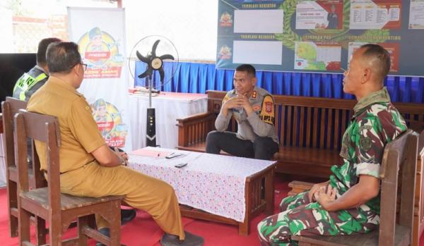 Kapolres Ciamis Tinjau Pos Pengamanan, Pastikan Kelancaran Arus Mudik Lebaran 2025