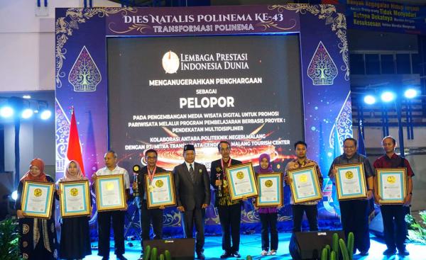 Polinema-MTC Raih Penghargaan Leprid sebagai Pelopor Pengembangan Platform Media Wisata Digital