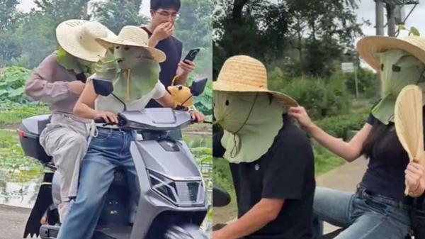Viral Daun Teratai jadi Masker Pelindung Wajah dari Sinar Matahari para Wanita Cantik