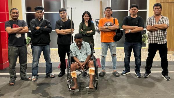 Rampok Mertua Demi Utang Judi, Pria di Medan Area Dapat Hadiah Timah Panas Polisi di Kaki