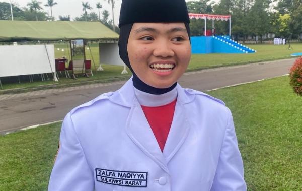 Perjuangan Zalfa Naqiyya Lolos Seleksi Paskibraka Nasional, Anak Petani yang Kesulitan Ekonomi