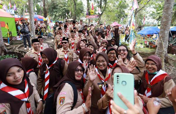 Jambore Cabang Penggalang di Kebumen Puncaki Acara pada Hari Pramuka ke-64