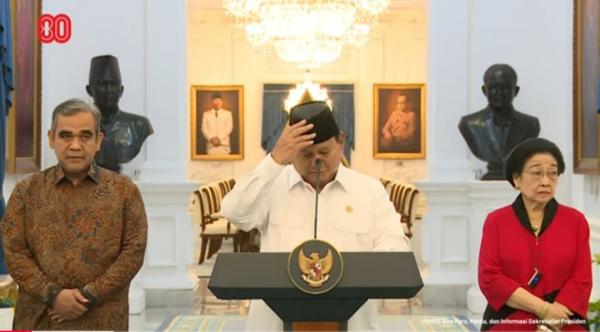 Presiden Prabowo Beri Keterangan Pers Terkait Kerusuhan Bersama Para Ketua Parpol Tanpa Gibran