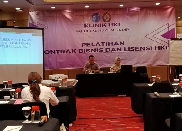 Kemenkum Jateng - Undip Gelar Pelatihan Kekayaan Intelektual