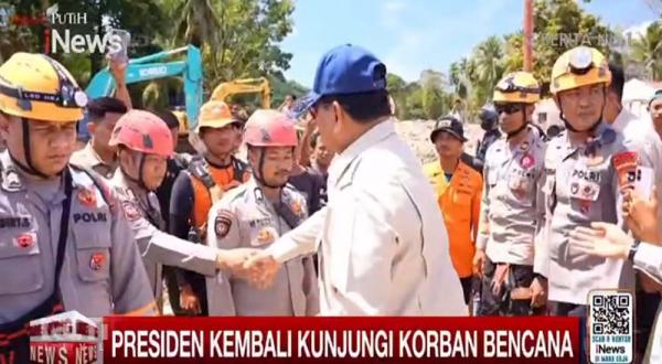 BREAKING NEWS Prabowo Kunjungi Garoga Tapsel, Cek Langsung Hasil Pembuatan Jembatan Bailey