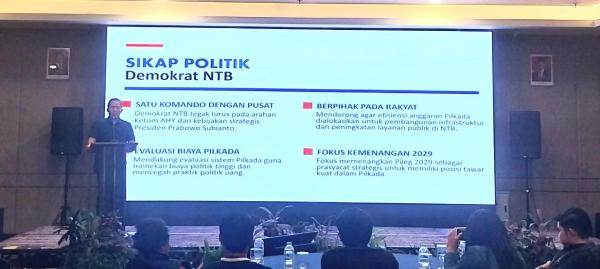 BPOKK DPP Bicara Musda V Demokrat NTB, Jadwal 18 September Masih Bisa Berubah