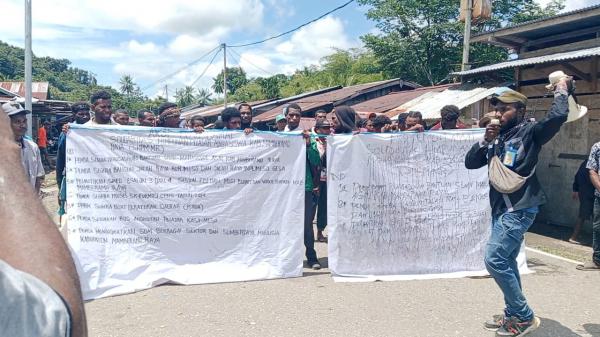 Tuntut Realisasi Bantuan Studi, Ratusan Mahasiswa Mamberamo Raya Gelar Aksi Damai