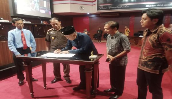DPRD dan Kejari Sragen Teken MoU, Perkuat Pencegahan Penyimpangan dan Pendampingan Hukum