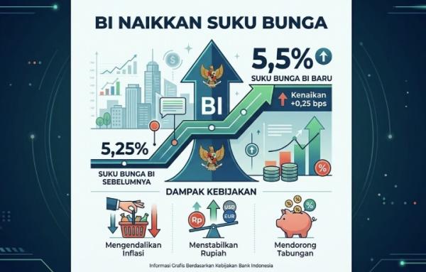 Tahan Rupiah Jebol Lebih Dalam, BI Naikkan Suku Bunga Jadi 5,50 Persen