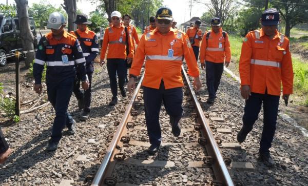 Antisipasi Kondisi Tanggul Lumpur Sidoarjo, KAI Perketat Pengawasan Jalur Rel di Porong Sidoarjo