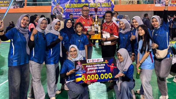 Bantai Diwek, Tim Voli Putri Jombang Kota Catat Sejarah Kapolres Jombang Cup 2026