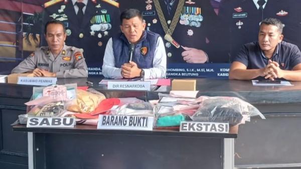 Narkoba Mengancam Babel, Polisi Sita 13,6 Kg Sabu dan 28,5 Kg Ganja