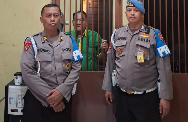 Penampakan Aiptu N Oknum Anggota Polres Tegal Terduga Penganiaya Perempuan Ditahan di Patsus