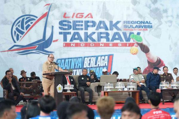 Liga Takraw Regional Sulawesi Resmi Bergulir di Mamuju, 6 Provinsi Ambil Bagian