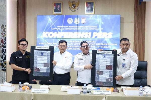 Ungkap Jaringan Love Scamming Internasional, Imigrasi Medan Amankan 7 WNA dan 31 WNI 