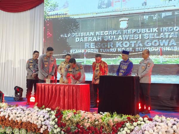 Resmi! Polres Gowa Naik Status Jadi Polresta, Kini Dipimpin Perwira Berpangkat Kombes
