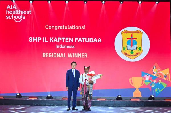 Kalahkan 1.000 Sekolah di Asia, SMP IL Kapten Fatubaa Belu Juara AIA Healthiest Schools 2026