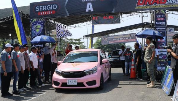 Hari Bhayangkara ke-80 Makin Semarak, 310 Pembalap Ramaikan Drag Race Pringsewu
