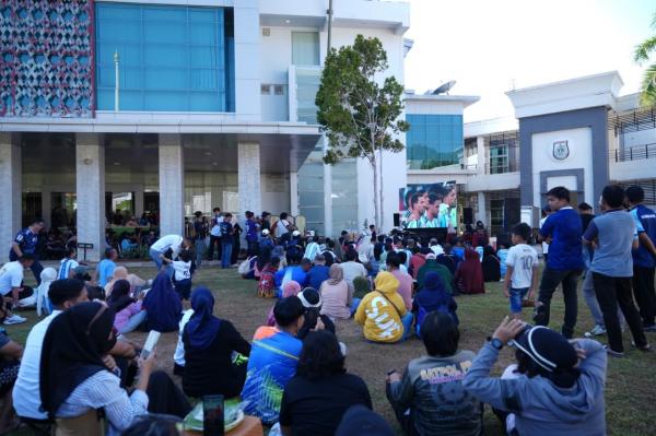 Argentina Menang 3-1 atas Swiss, Ratusan Warga Padati Nobar di Kantor Gubernur Sulbar