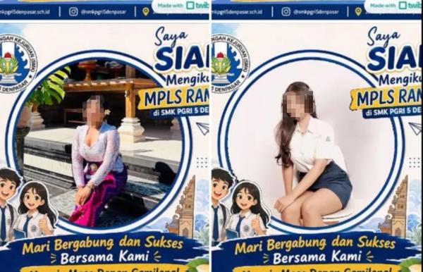 Viral Twibbon MPLS SMK Bikin Heboh Media Sosial, Foto Siswi Terlalu Seksi