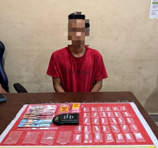 Operasi Antik Telabang 2026, Satresnarkoba Polresta Palangka Raya Tangkap Pria Sita 32 Paket Sabu