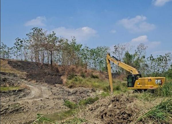 Hadapi Kemarau, Kali Gandong Dinormalisasi untuk Pasok Air Irigasi Sawah di Purwosari Bojonegoro
