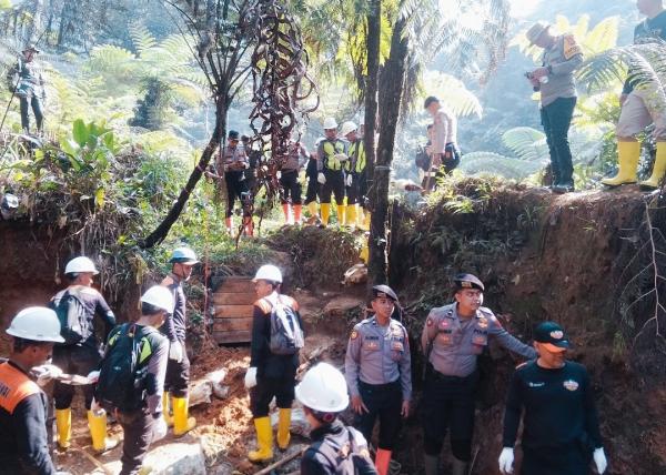 Patroli Gabungan Antam Polri, TNI Sikat PETI di Wilayah IUP Antam Pongkor