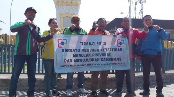 Ratusan Driver Ojol di Yogyakarta Deklarasi Damai, Tolak Hoaks dan Provokasi