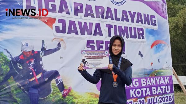 Sukses Juara Liga Paralayang Jawa Timur 2026, Ini Kisah Santri SMP Sains Tebuireng Jombang