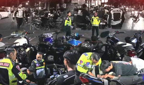 Diduga Hendak Balapan Liar, Nasib Puluhan Motor Ini Berakhir di Tangan Polres Bojonegoro