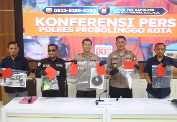 Polres Probolinggo Kota Tangkap 5 Pelaku Pelemparan Bondet, 3 Masih Berstatus Anak