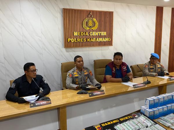 Satresnarkoba Polres Karawang Bongkar 26 Kasus, Sita 516 Gram Sabu dan 80 Ribu Butir OKT