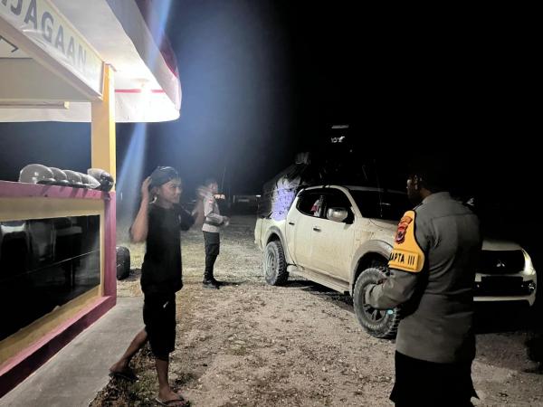 Polres Mamberamo Tengah Perketat Pemeriksaan Kendaraan Angkutan Barang di Kobakma
