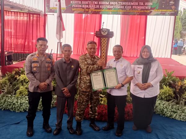 Dandim Tutup Karya Bakti 2026, Warga Banyumas Kini Nikmati Hasil Pembangunan