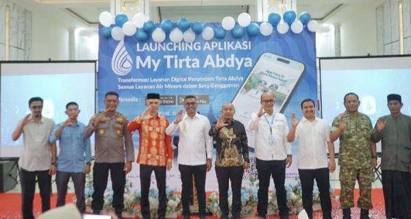 Bupati Luncurkan Aplikasi My-Tirta Abdya, Pelanggan Kini Bisa Bayar Tagihan Air Lewat Genggaman