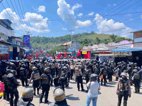 1.432 Personel Gabungan Amankan Aksi, Situasi Kota Jayapura Tetap Kondusif